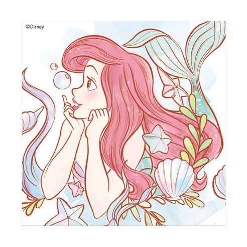 아이러브페인팅 디즈니 DIY PAINTING 20 x 20 cm, 에리얼
