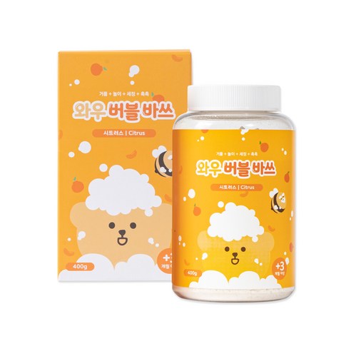 아가드 와우버블바쓰 시트러스 입욕제, 420g, 1개