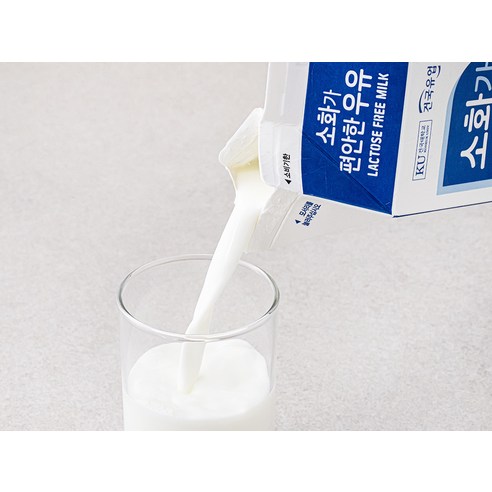 속 편한 아침을 여는, 건국유업 소화가 편안한 우유