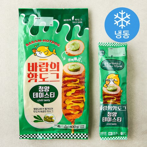 바람의핫도그 청양테이스티 (냉동), 100g, 4개입, 1개