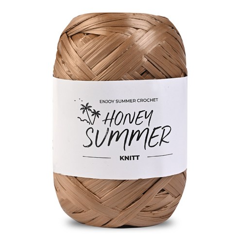 니뜨 허니썸머 뜨개실 50g, 05 라이트 브라운, 1개