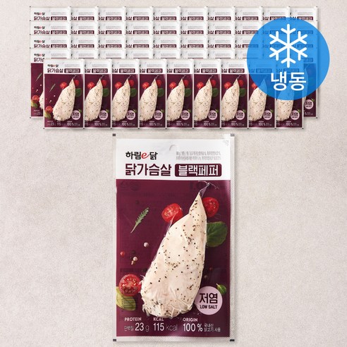 하림e닭 닭가슴살 블랙페퍼 (냉동), 1개입, 50개