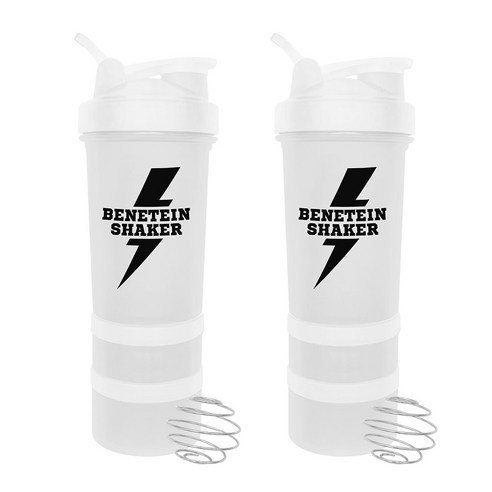베네틴 쉐이커 2p, 화이트, 600ml, 2개