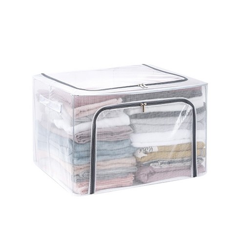 인블룸 PVC 대용량 접이식 리빙박스 100L, 1개, 투명
