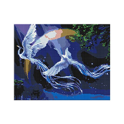 코쿼드 DIY 액자형 보석십자수 세트 40 x 50 cm, 봉황(DP430), 1세트