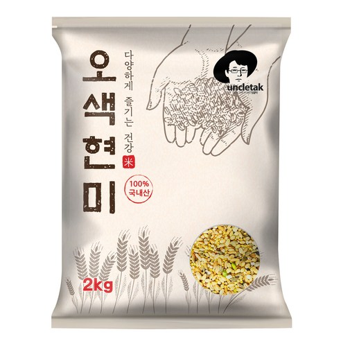 엉클탁 오색현미 1kg 1개 잡곡