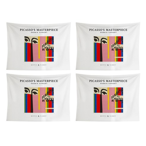 블럭마트 Henry Matisse 인테리어 행잉 패브릭 포스터 4p, TYPE 4