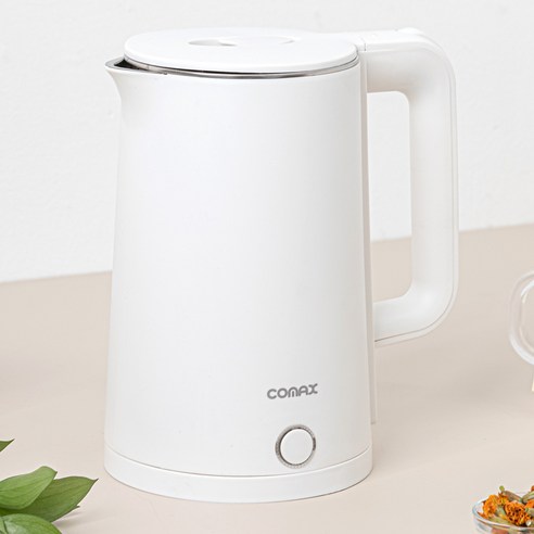 보온과 편리함을 위한 최고의 선택: 코멕스 이중단열 무선 전기포트 2L