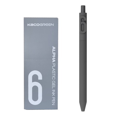 카코 알파 소프트 중성 젤펜 0.5mm, 숫자 6, 10개
