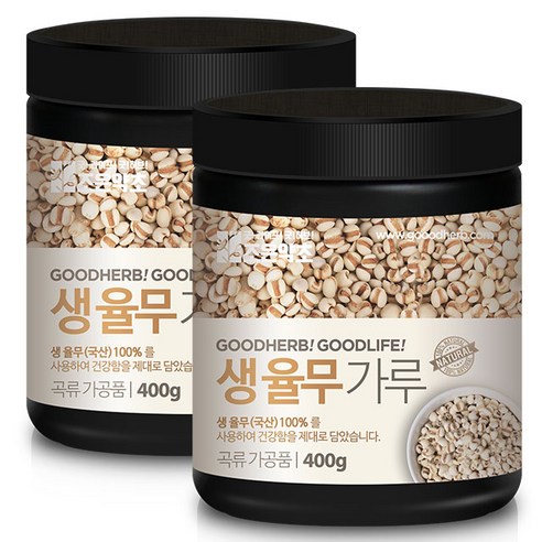 조은약초 생 율무가루, 2개, 400g