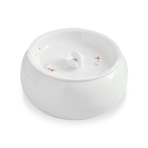 에코펫위드 세라믹 반려동물 자동급수기, Ceramic1, 화이트, 1개
