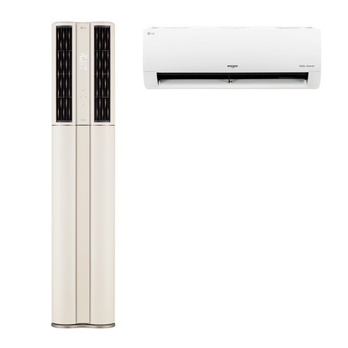 LG 인버터 58.5㎡(17.7평) + 18.7㎡(5.7평) 휘센 오브제컬렉션 멀티형 일반배관 듀얼에어컨 FQ18DCDBB2 방문설치, FQ18DCDBB2(카밍베이지)