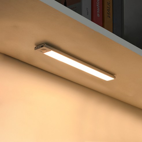 BK283 무광 센서 LED 직부등 15W, 블랙 센서등 12 21세기트랜드 3컬러 C타입 USB 충전식 무선 센서 라이트 20cm, 실버, 1개