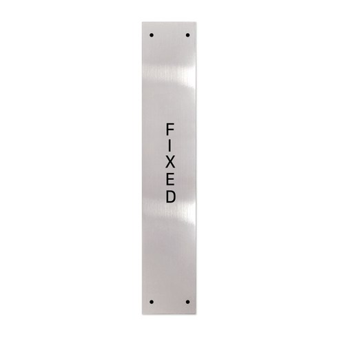 고정문 디자인문패 슬림실버바 실버유광 M, FIXED, 1개