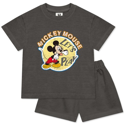 골든래빗 아동용 통기성 여름 D 반팔 포스 미키 상하의 세트