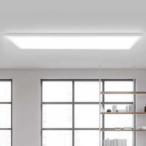 원하 초슬림 직하 평판 엣지 50W 플리커프리 면조명 1290 x 320 x 26 mm, 화이트