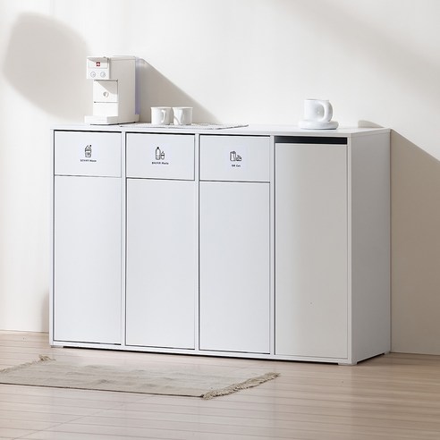 좁은 공간을 효율적으로! 인테리어까지 살리는 슬림 분리수거함