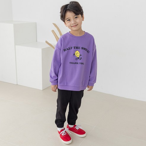 바브키즈 아동용 땡큐스마일 상하의 세트