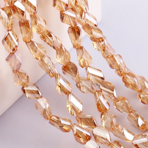알로데 블링 트위스트 DIY 비즈 8 x 12 mm, TYPE 14, 1개