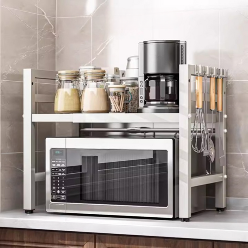 좁은 주방, 더 이상 답답해하지 마세요! 공간 활용 끝판왕 전자레인지 선반 후기 주방선반