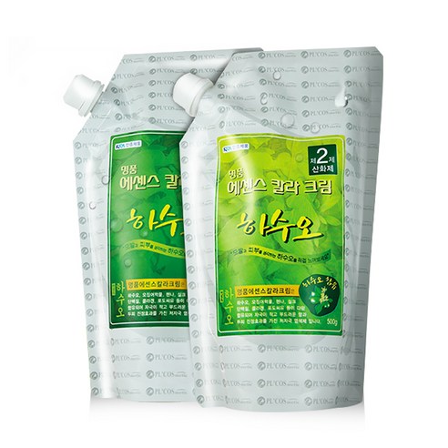 하수오 에센스 명품 칼라 크림 염모제, 4N진한갈색, 1세트