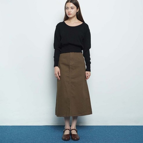 에이본 cotton a line skirt W119