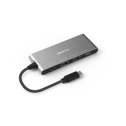 이지넷유비쿼터스 넥스트 4포트 USB 3.2 Type C USB허브 NEXT-4522U3-10G, 실버