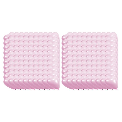 블럭마트 웨딩 룸 장식 하트모양 풍선 100p세트, 핑크, 2세트