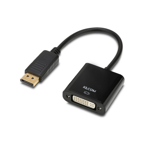 케이엘컴 DisPlayPort to DVI 컨버터 단방향, KL122