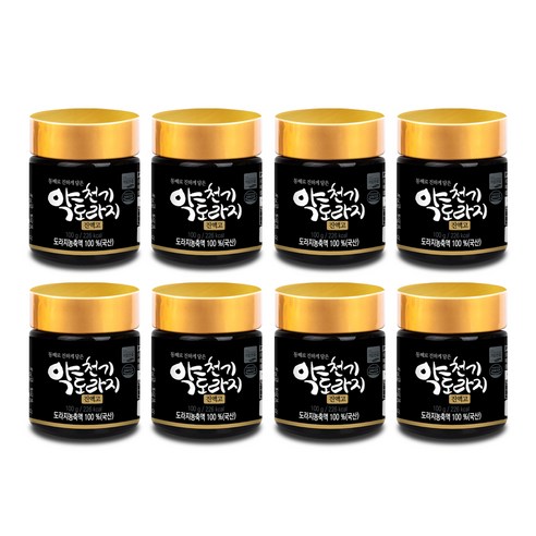 천기 약도라지 진액고 차, 100g, 8개