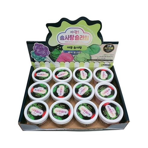 타카 야광 솜사탕 슬라임, 랜덤발송, 12개