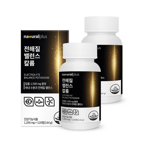 내츄럴플러스 전해질 밸런스 칼륨 포타슘 144g, 360정, 1개