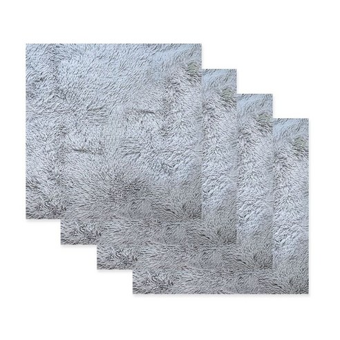 대한 플러피 퍼 배경천 소형 40 x 50 cm BF-022, BF-022(그레이), 4개
