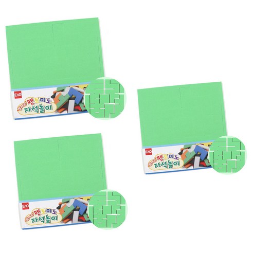 EnO 팔렛트 펜토미노 자석놀이 13피스 3p, 그린, 1개