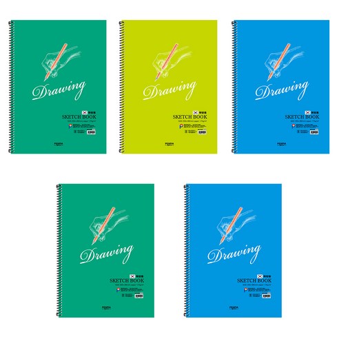 펜피아 3000 스케치북 랜덤발송, 8절, 15매, 5개
