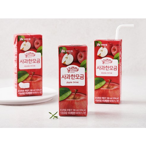 자연의 달콤함을 한 모금에, 자연드림 야미야미 사과 한모금