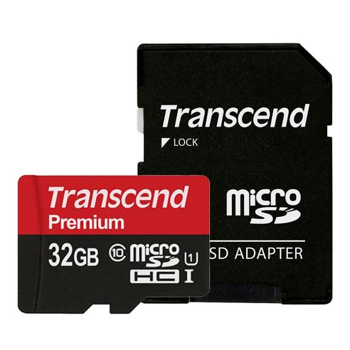 트랜센드 Premium UHS-I 마이크로SD 메모리카드 + 어댑터 세트 TS32GUSDU1, 32GB