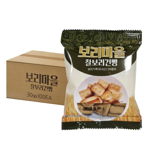 보리마을 금풍제과 찰보리건빵, 30g, 50개