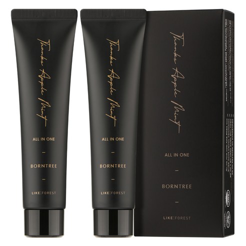 본트리 라이크 포레스트 땡스 애플민트 남성 올인원, 2개, 65ml