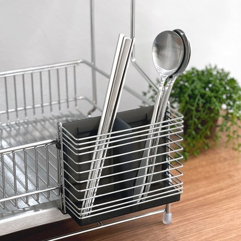 깔끔한 주방, 깨끗한 수저, 퓨어셀 걸이형 2구 수저통