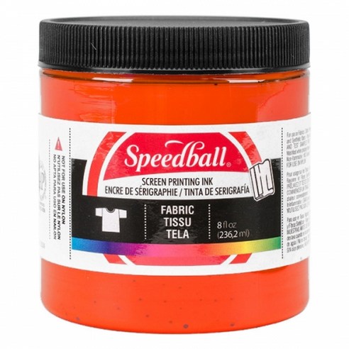 스피드볼 패브릭 실크스크린 잉크, Orange, 236.2ml