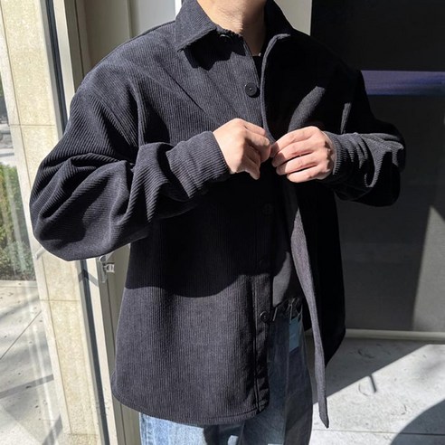 머시따 남성용 안감기모 코듀로이 골덴 자켓