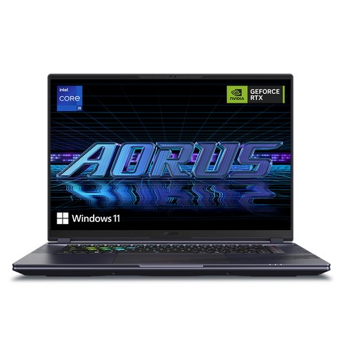 기가바이트 2024 어로스 16X 코어i9 인텔 14세대 지포스 RTX 4070, Midnight Gray, 1TB, 32GB, WIN11 Home, AORUS 16X ASG-63KRH