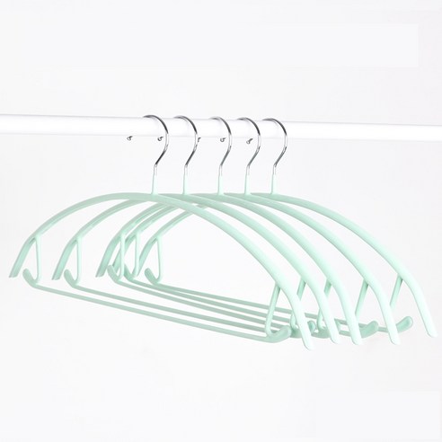 메종디망쉬 다용도 논슬립 파스텔 옷걸이, 그린, 10개