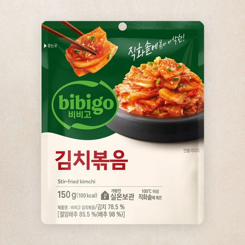 비비고 김치볶음, 80g, 4개