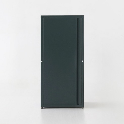 마켓비 도미닉 1문 수납 캐비넷, 다크그린, 3단