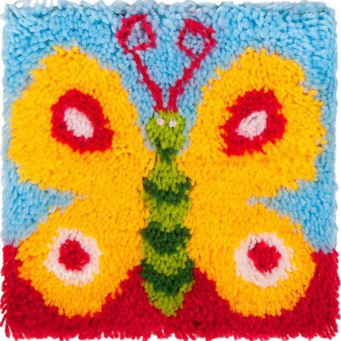 유엘스타일 스킬자수 쪼꼬미 방석 DIY 패키지 30 x 30 cm, 1개, A1나비