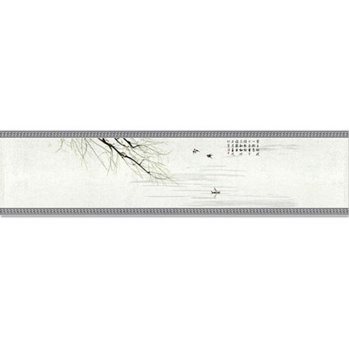 빈테리어 전통 수묵화 테이블 러너, 06, 43 x 320 cm