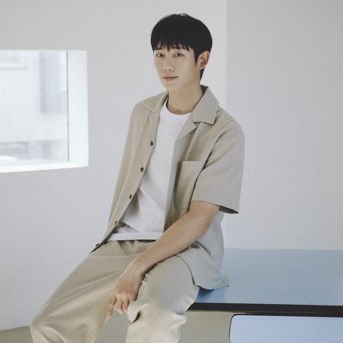 마인드브릿지 남성용 린넨 라이크 세미 오버 반팔 셔츠 MXWS3131