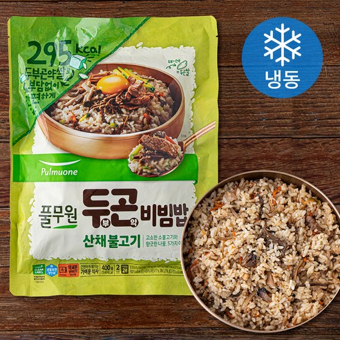 풀무원 두부곤약 비빔밥 산채불고기 (냉동), 400g, 1개